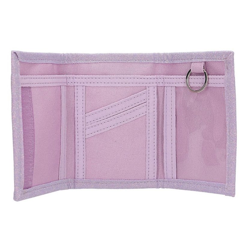 Fabric wallet with Velcro closure – Ylvi unicorn, purple