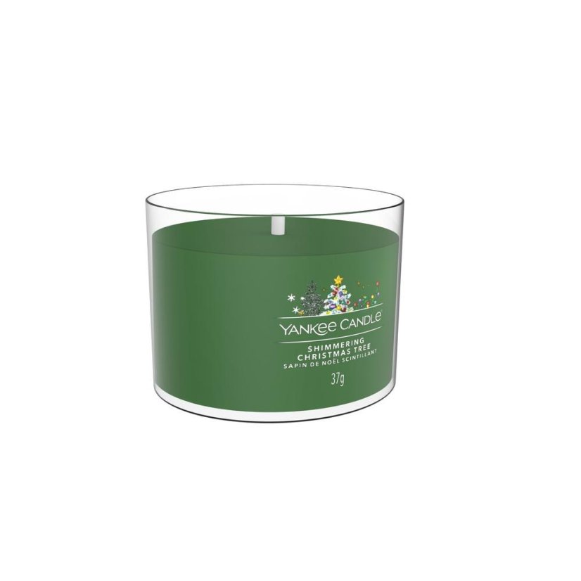 Yankee candle votív gyertya üvegben, Shimmering Christmas Tree