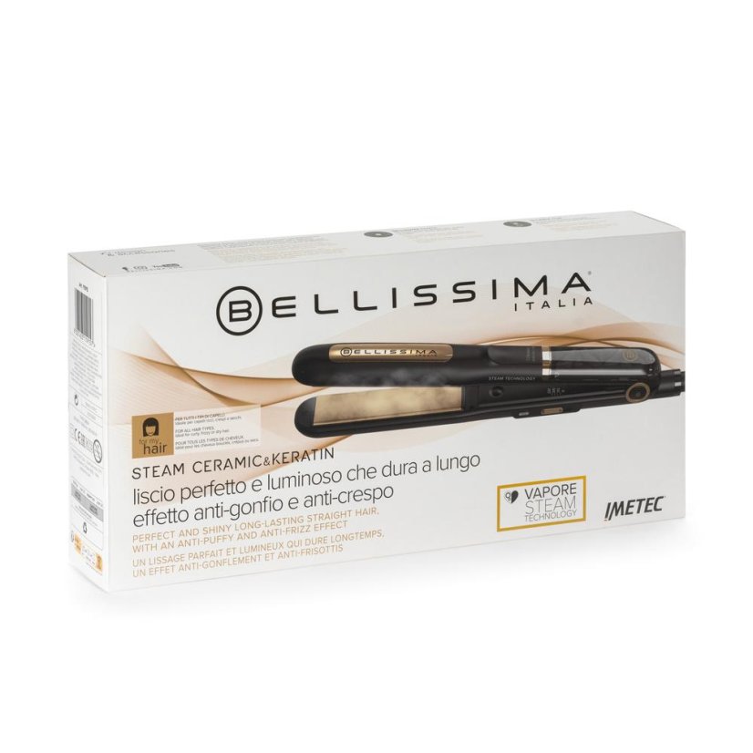 Bellissima 11915 black and gold hair straightener