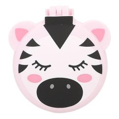 Skládací kartáč se zrcátkem Top Model, Zebra