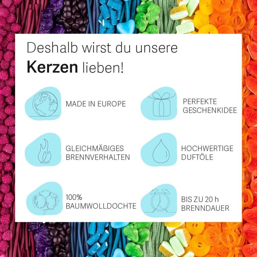 Świeczka Haribo mała, Birthday Cake