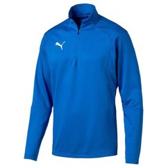 Mikina Puma LIGA Training 1 4 Zip Top Electric Blue
