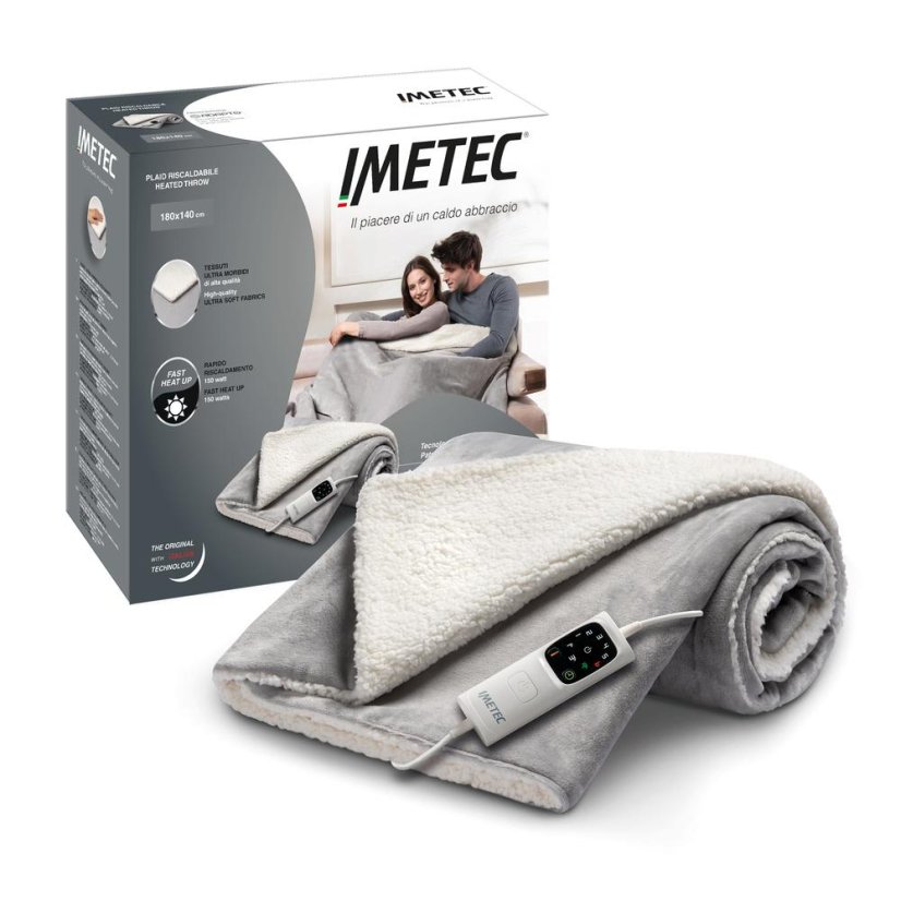 Imetec 16937 gray heated blanket