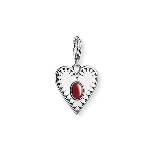 Anhänger Thomas Sabo Charm pendant heart red stone 1683-111-10