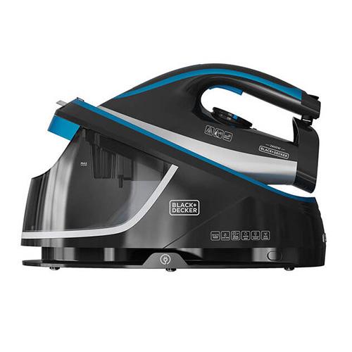 Black+Decker BXSS2401 Steam Station, Black and Blue