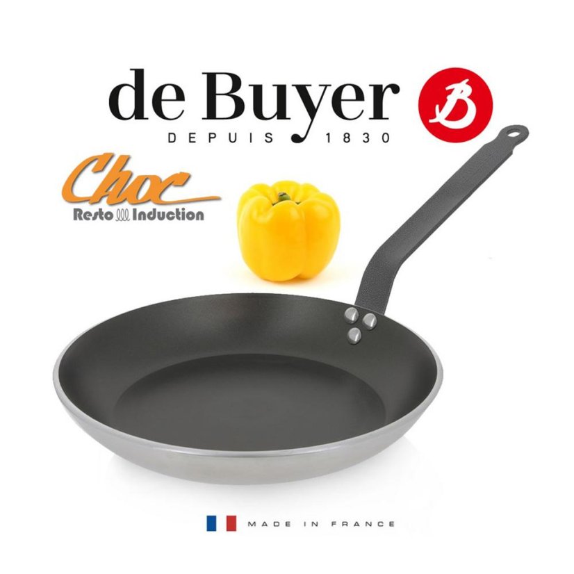 Non-stick pan for healthy cooking de Buyer Choc Resto Induction 8480.20, 20 cm