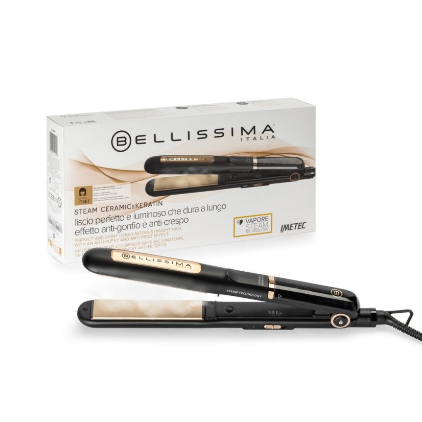 Bellissima 11915 black and gold hair straightener