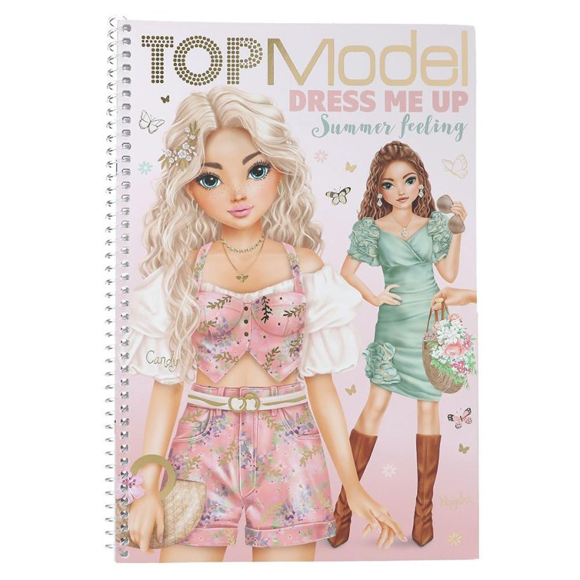Kreatives Heft mit Aufklebern Top Model Summer Feeling