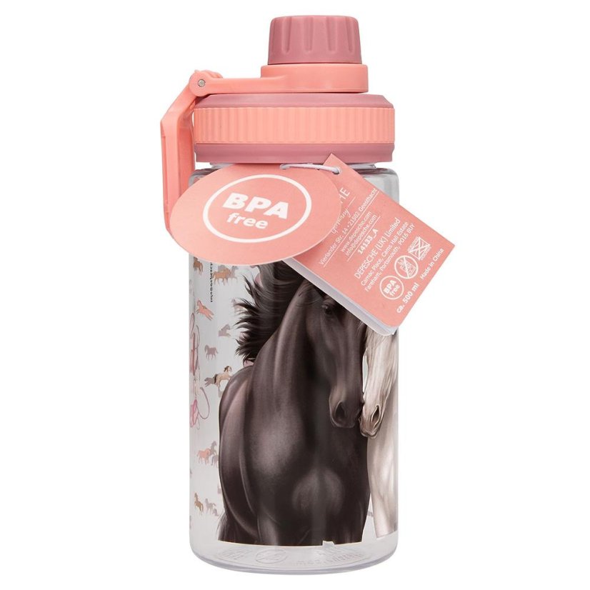 Miss Melody Water Bottle with Handle, Pair of Horses