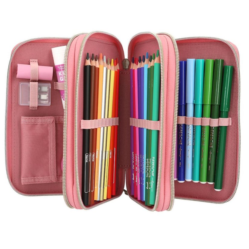 Three-tier pencil case with Miss Melody True Friends accessories