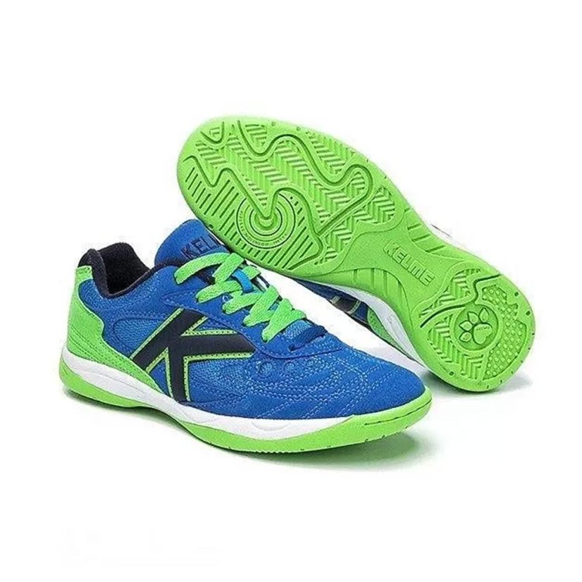 Hallenschuhe Kelme Copa 2.0 - Farbe: Blau/Grün, Größe: 38
