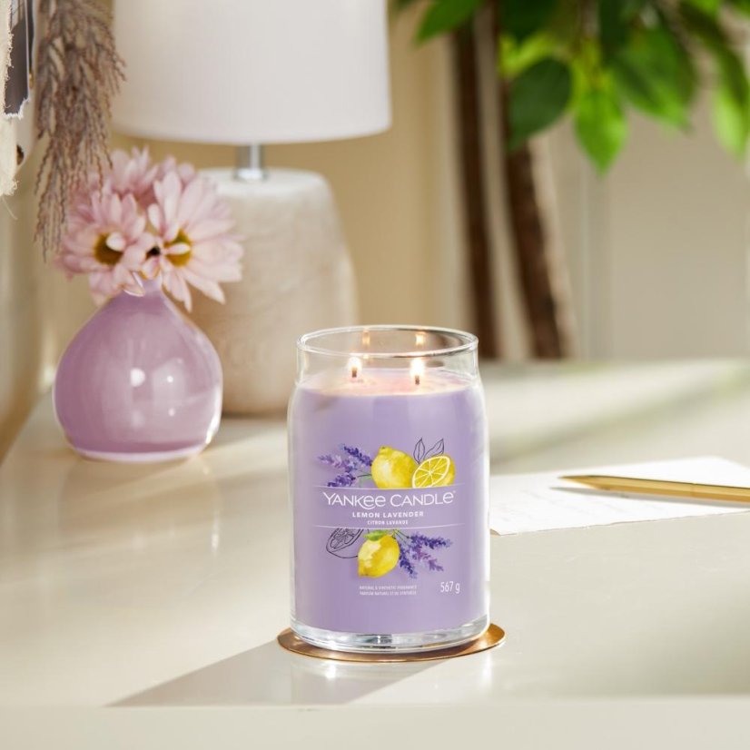 Yankee candle Signature Kerze groß, Lemon Lavender