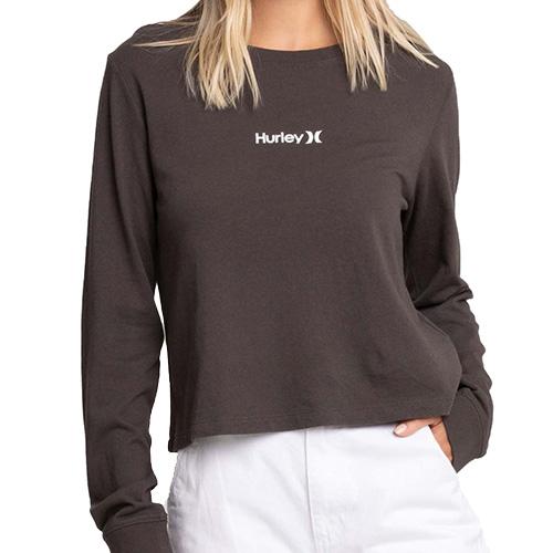 Hurley O & O Smalls Long Women's T-shirt - Color: Brown, Size: L