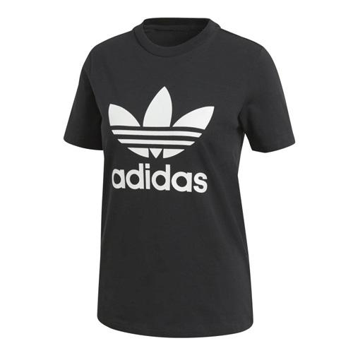 Dámské tričko Adidas Originals Trefoil Tee - Farbe: Schwarz, Größe: 36