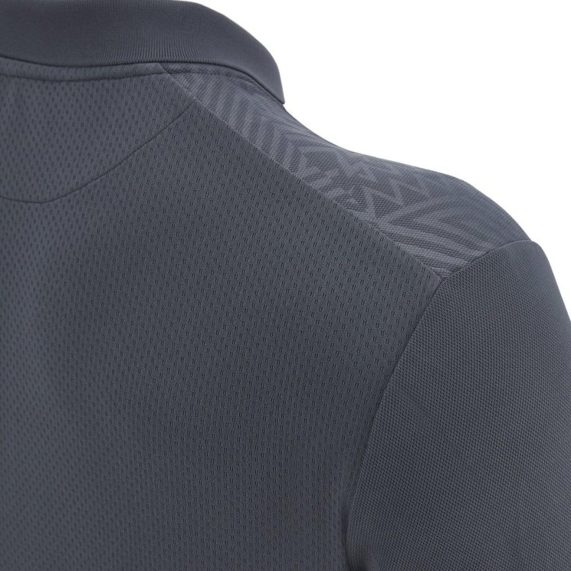 Macron Rap Polo Shirt - Color: Gray/light blue, Size: M