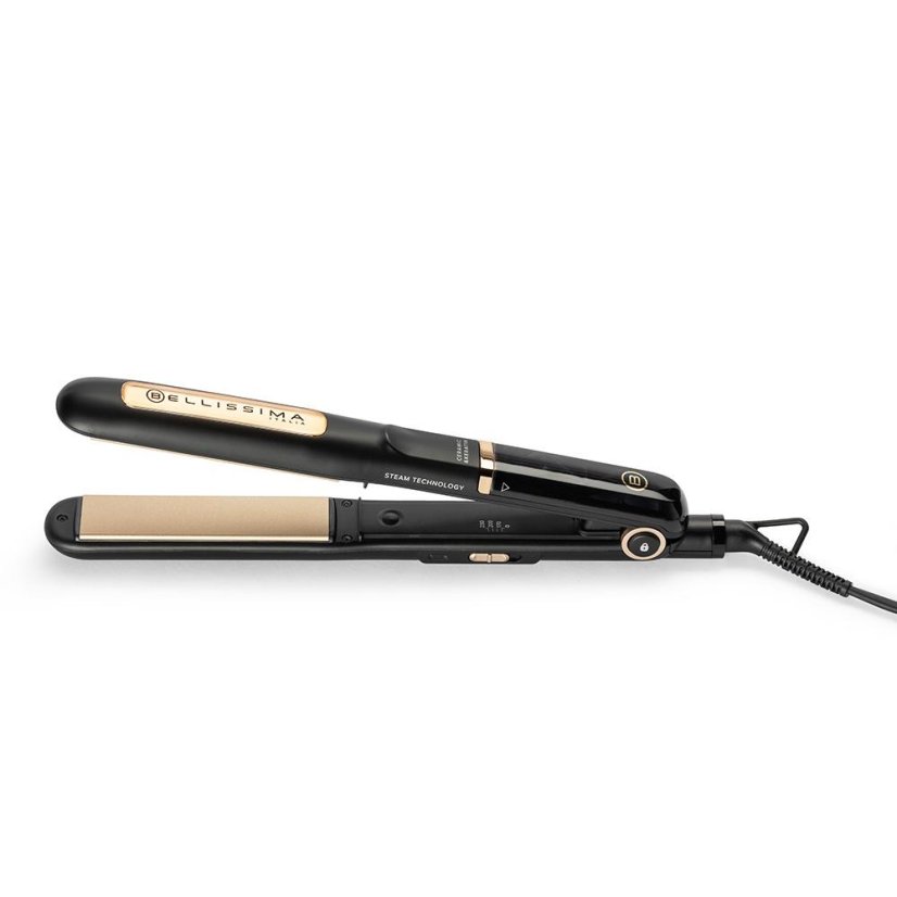 Bellissima 11915 black and gold hair straightener
