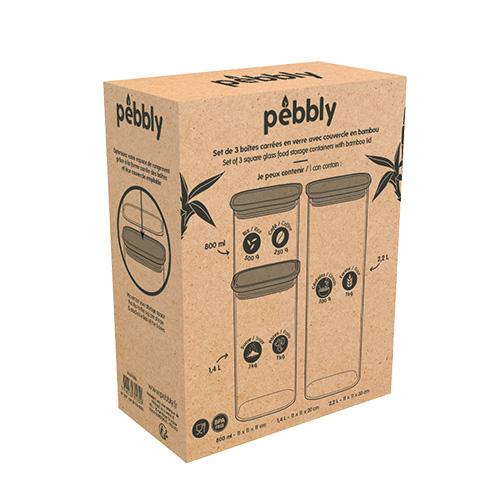 Set mit 3 Dosen Pebbly PKV-035