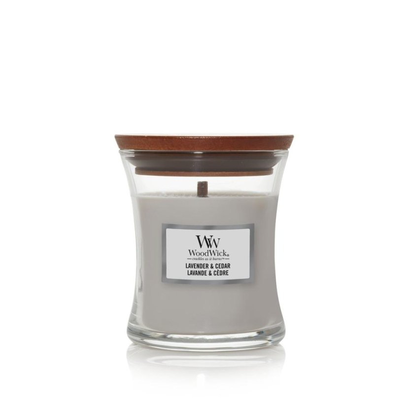 WoodWick Small Candle, Lavender & Cedar