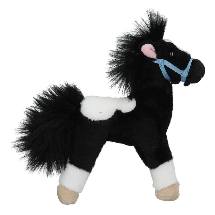 Miss Melody Plush Horse – Black and White, 18 cm