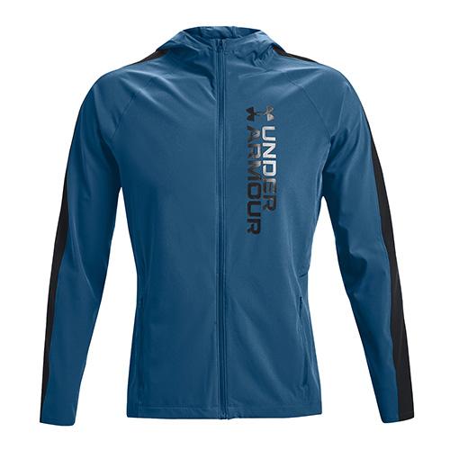 Męska kurtka Under Armour Outrun The Storm - Kolor: Niebieski, Rozmiar: M