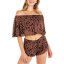 Damenoberteil Hurley Animix Off The Shoulder - Farbe: Braun, Größe: L