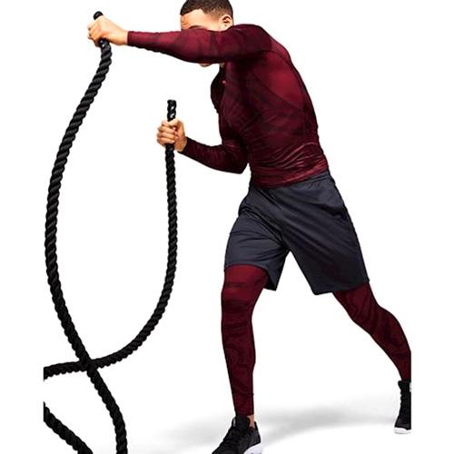 Under Armour Hg Armour Ls Nov Men's Compression T-Shirt - Color: Green, Size: S