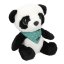 Snukis Piet Plush Panda – black and white, 18 cm