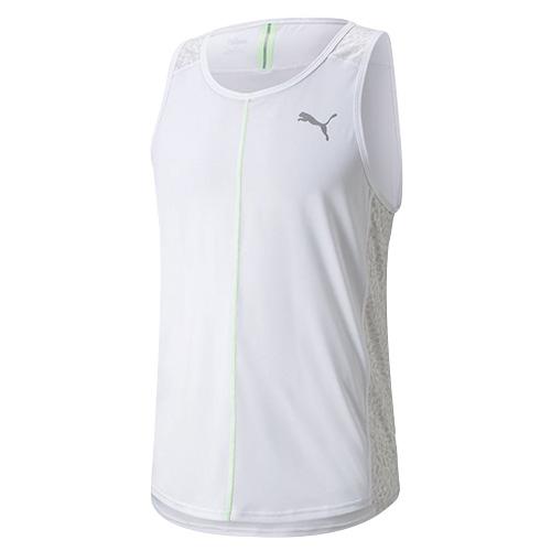 Herren-Laufshirt Puma RUN Graphic Singlet - Farbe: Weiß, Größe: XS