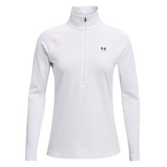 UA Authentics CG 1/2 Zip-WHT