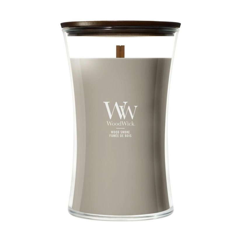 WoodWick-Kerze, groß, Wood Smoke