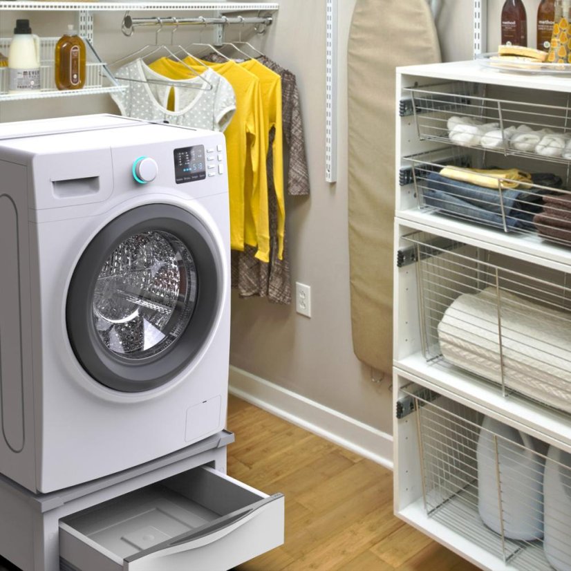 Podstawa pod pralkę/suszarkę – podstawa pod duże urządzenia AGD Meliconi 656144 BASE SPACE EXTRA biała
