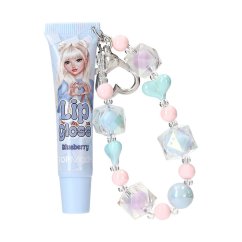 Top Model Glow to Go Lip Gloss with Bead Charm, Blueberry Scent