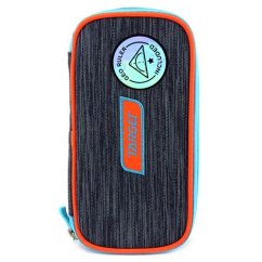 Školní penál Target Compact Geo Melange Titanium 21403