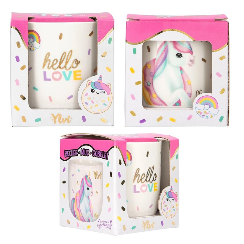 Porzellanbecher Ylvi Hello Love