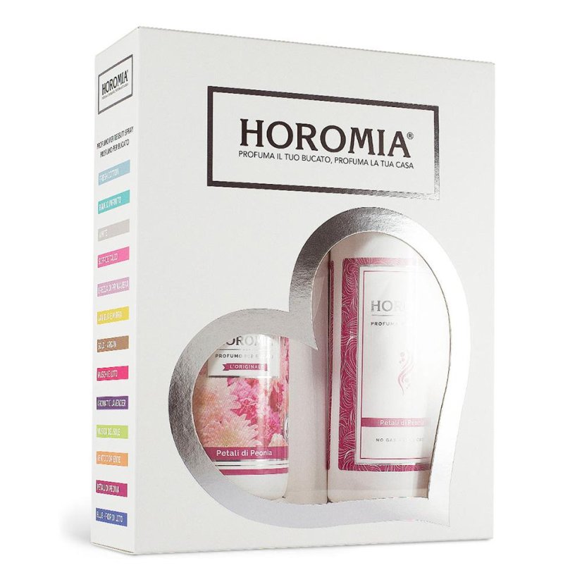 Horotwins Petali di Peonia laundry perfume gift set