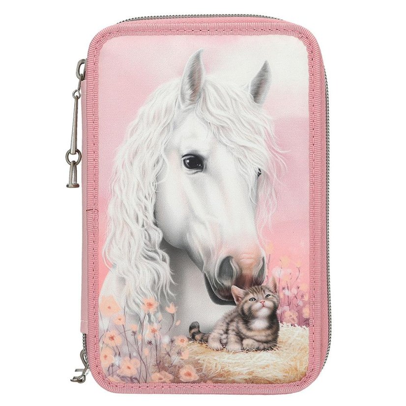 Three-tier pencil case with Miss Melody True Friends accessories