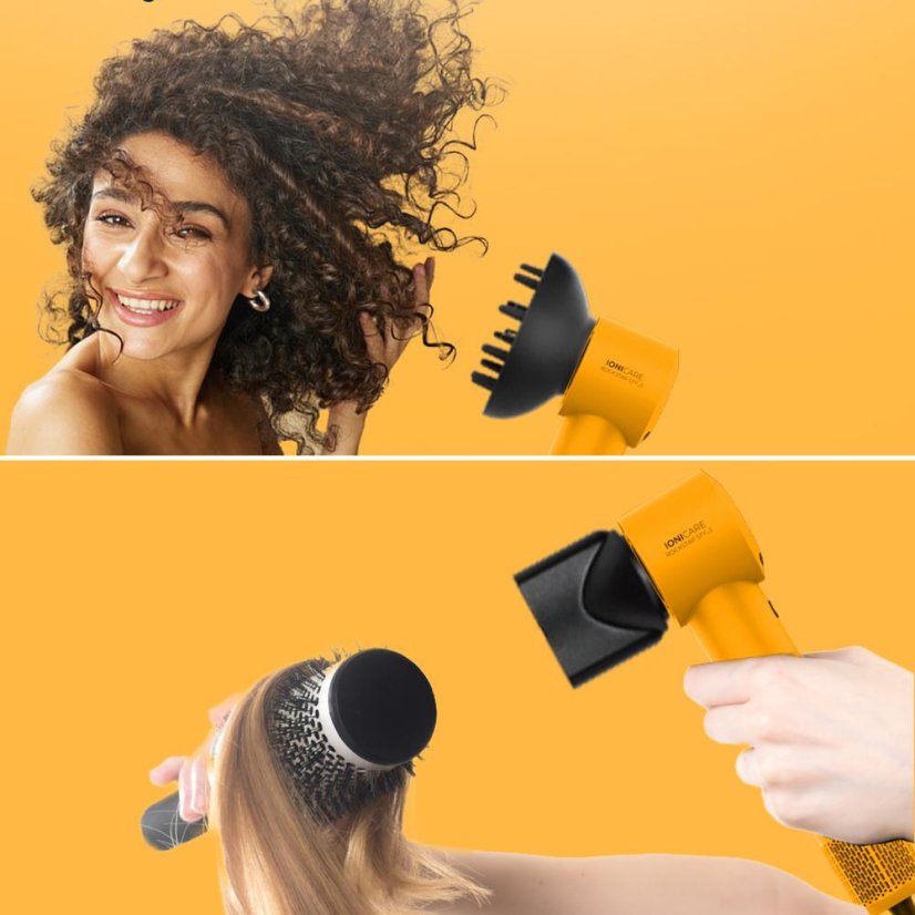 Haartrockner Cecotec IoniCare RockStar Style Black 100836 gelb