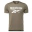 T-Shirt Reebok Workout Sup SS Graphic Tee - Farbe: Braun, Größe: M