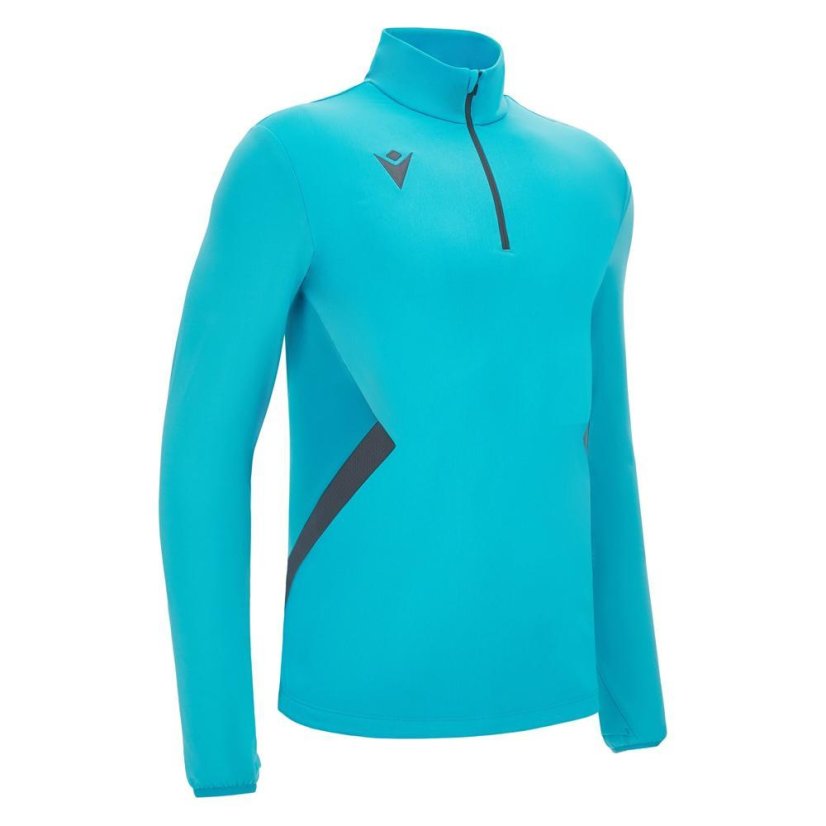 Sweatshirt Macron Piave 1/4 ZIP - Farbe: Hellblau, Größe: L