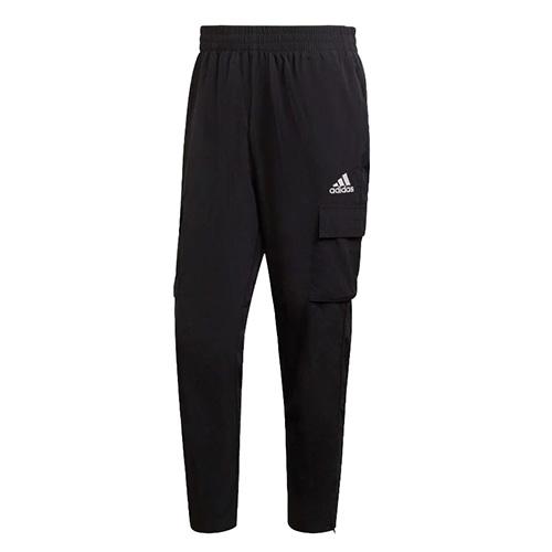 Pánské kalhoty Adidas Essentials Small Logo Cargo 7/8 - Farbe: Schwarz, Größe: S