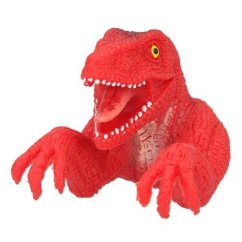 Fingerpuppe Dino World T-Rex rot