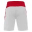 Macron Tempel Fußballshorts - Farbe: Weiß/Rot, Größe: XXS