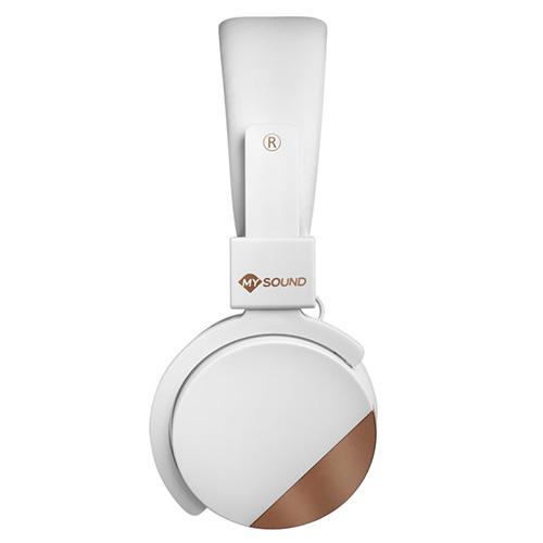 Meliconi My sound Speak Metal 497458 white and gold headphones