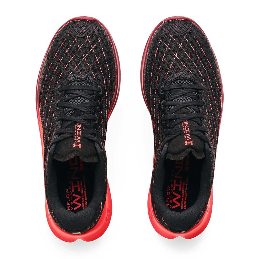 Laufschuhe Under Armour Flow Velociti Wind CLRSFT M - Farbe: Schwarz/Rot, Größe: 44