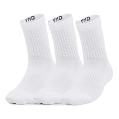 UA Youth Core Crew 3pk-WHT