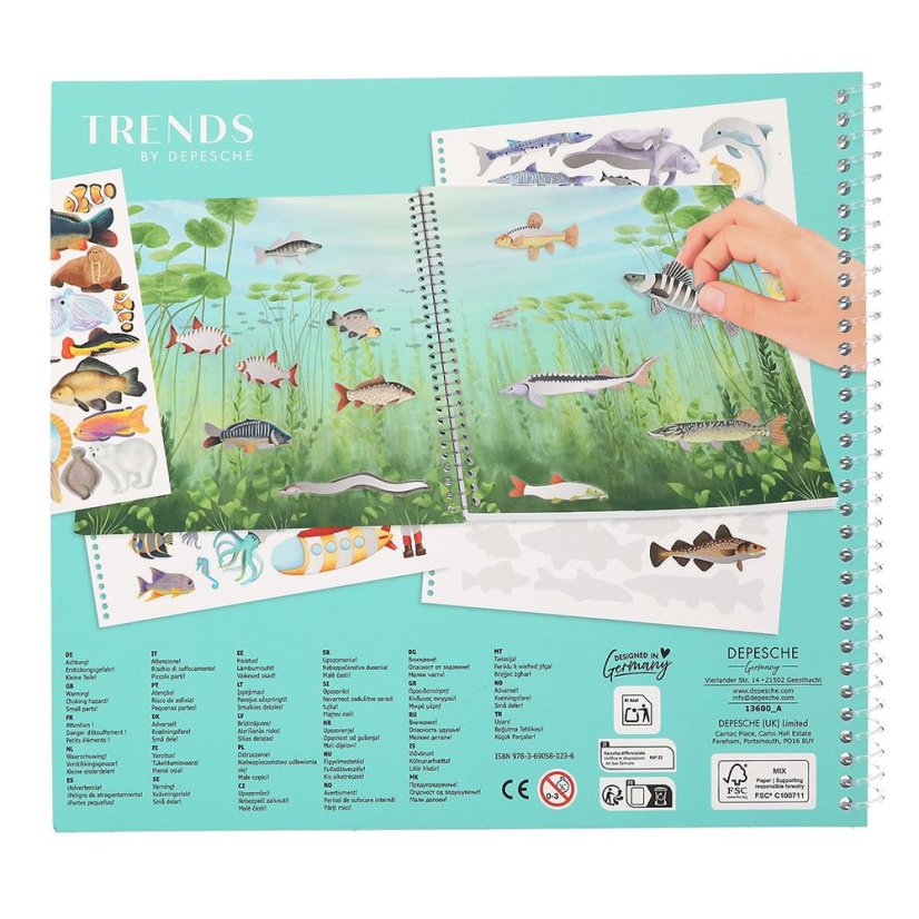 Kreatívna kniha nálepiek Ocean Life