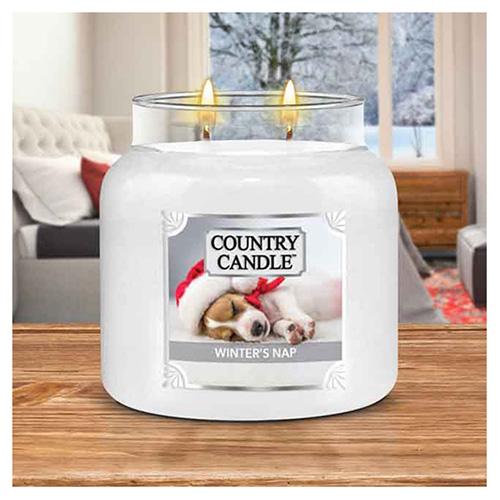 Country Candle Kerze mittelgroß, Winter´s Nap