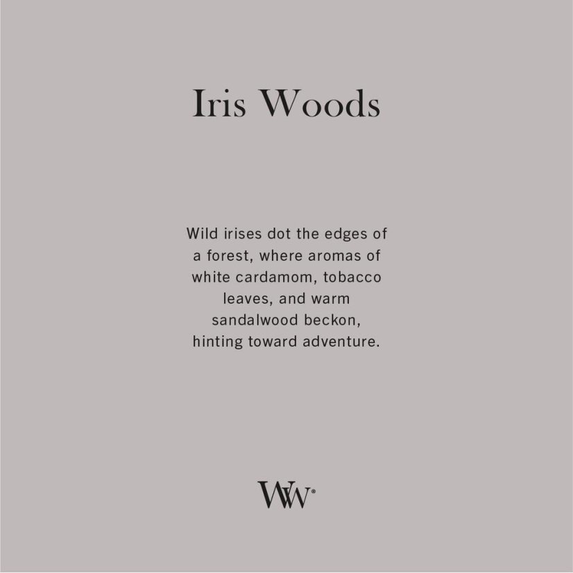 WoodWick Large Candle, Iris Woods