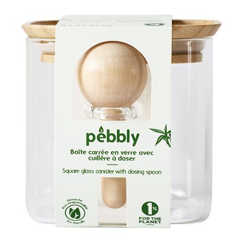 Pebbly PKV-049 üveg élelmiszer-tároló, 800 ml