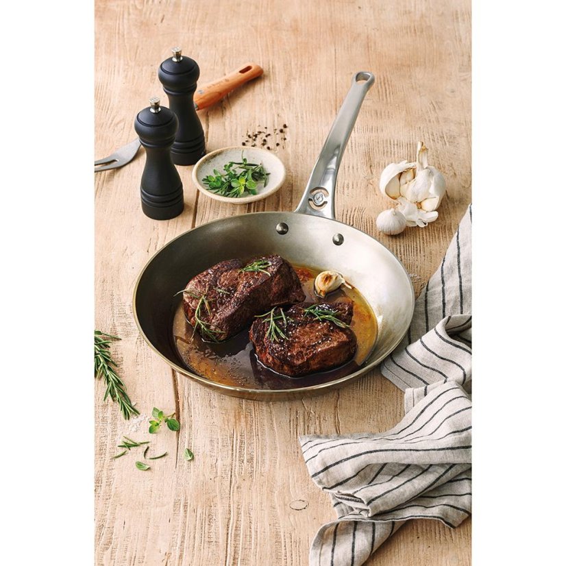 Ocelová pánev de Buyer Mineral B Pro 5680.24, 24 cm